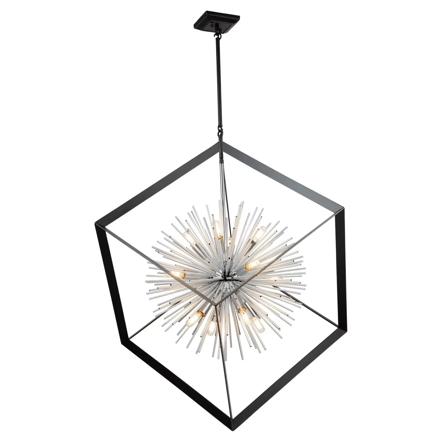 ARTCRAFT, SUNBURST CHANDELIER, CHANDELIER LIGHT