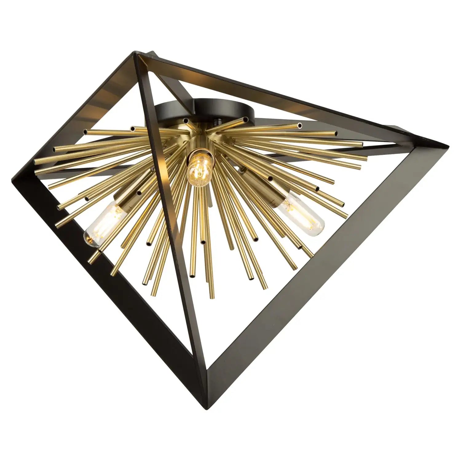 ARTCRAFT, SUNBURST FLUSH MOUNT, FLUSH MOUNT CEILING LIGHTS