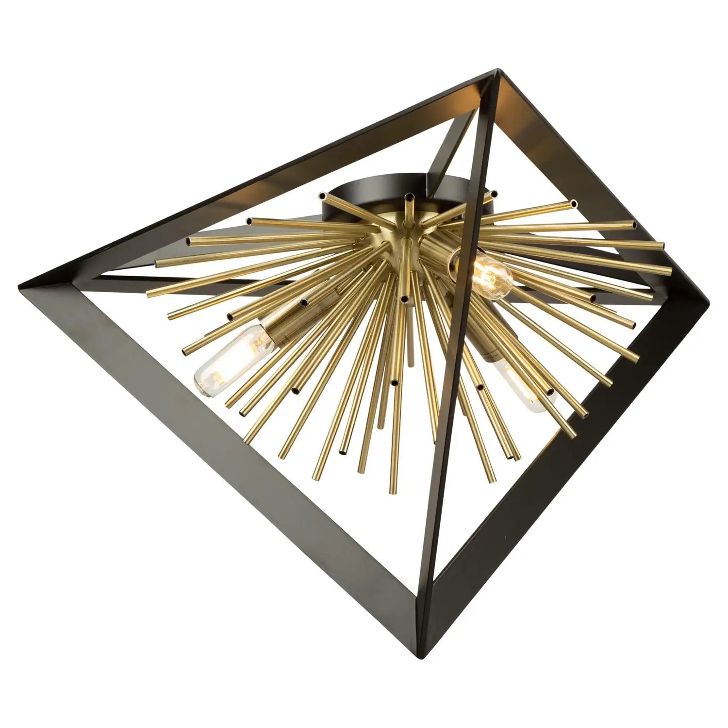 ARTCRAFT, SUNBURST FLUSH MOUNT, FLUSH MOUNT CEILING LIGHTS