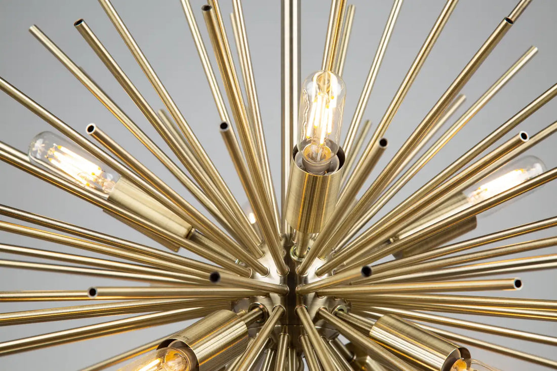 ARTCRAFT, SUNBURST CHANDELIER, CHANDELIER LIGHT