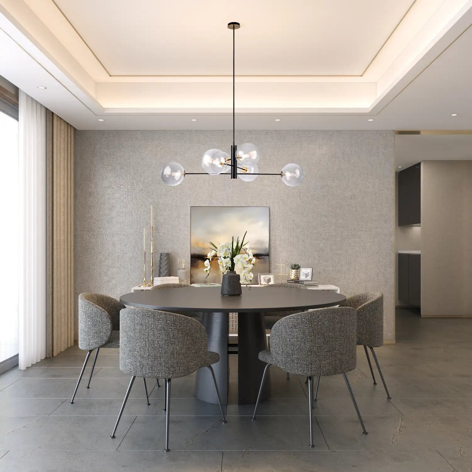 ARTCRAFT, AURELIA CHANDELIER, CHANDELIER LIGHT