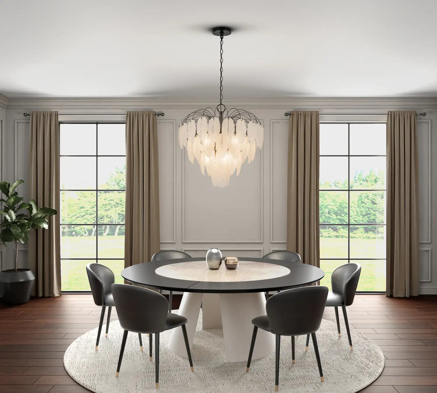 ARTCRAFT, ALESSIA CHANDELIER, CHANDELIER LIGHT
