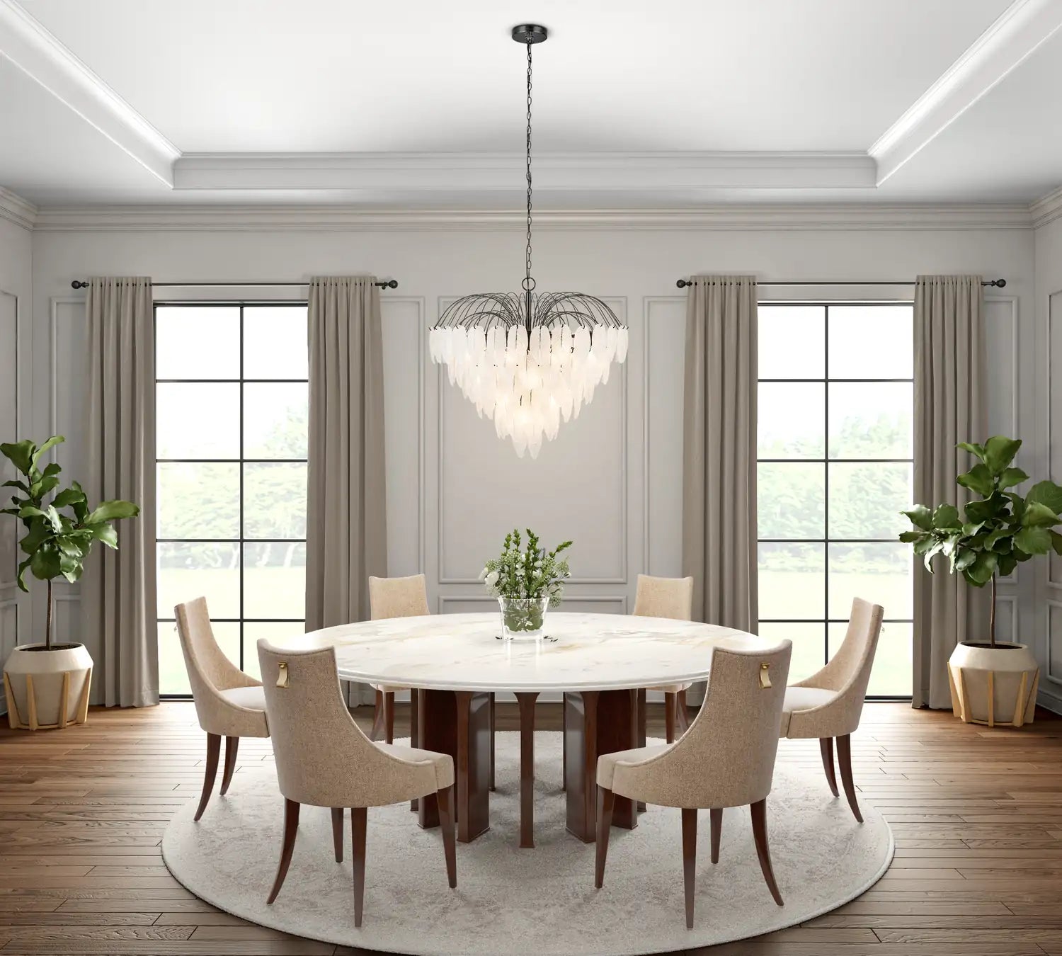 ARTCRAFT, ALESSIA CHANDELIER, CHANDELIER LIGHT