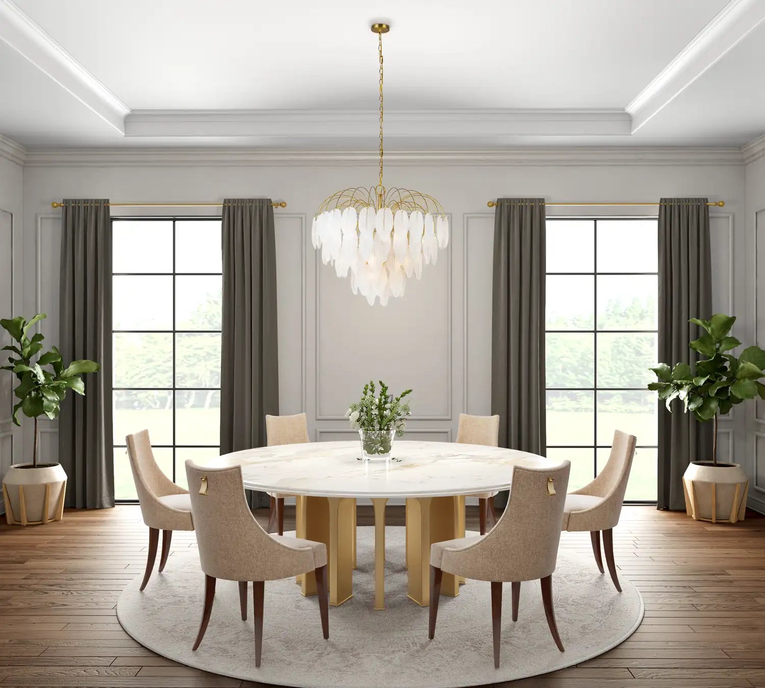 ARTCRAFT, ALESSIA CHANDELIER, CHANDELIER LIGHT