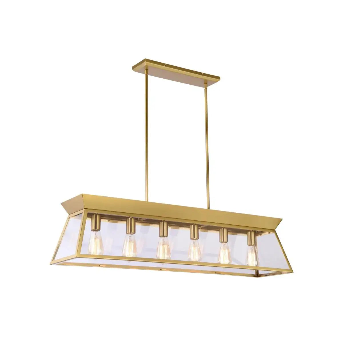 ARTCRAFT, LUCIAN ISLAND/POOL TABLE, LINEAR LIGHT