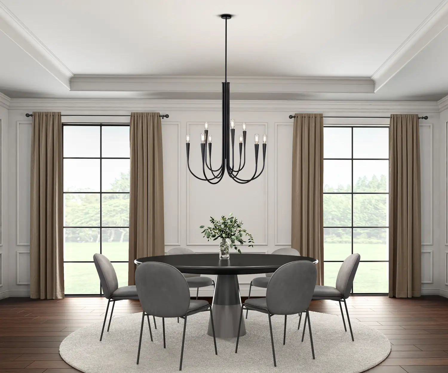 ARTCRAFT, BRONTE CHANDELIER, CHANDELIER LIGHT