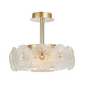 ARTCRAFT, BLOOM SEMI-FLUSH MOUNT, SEMI FLUSH MOUNT LIGHT