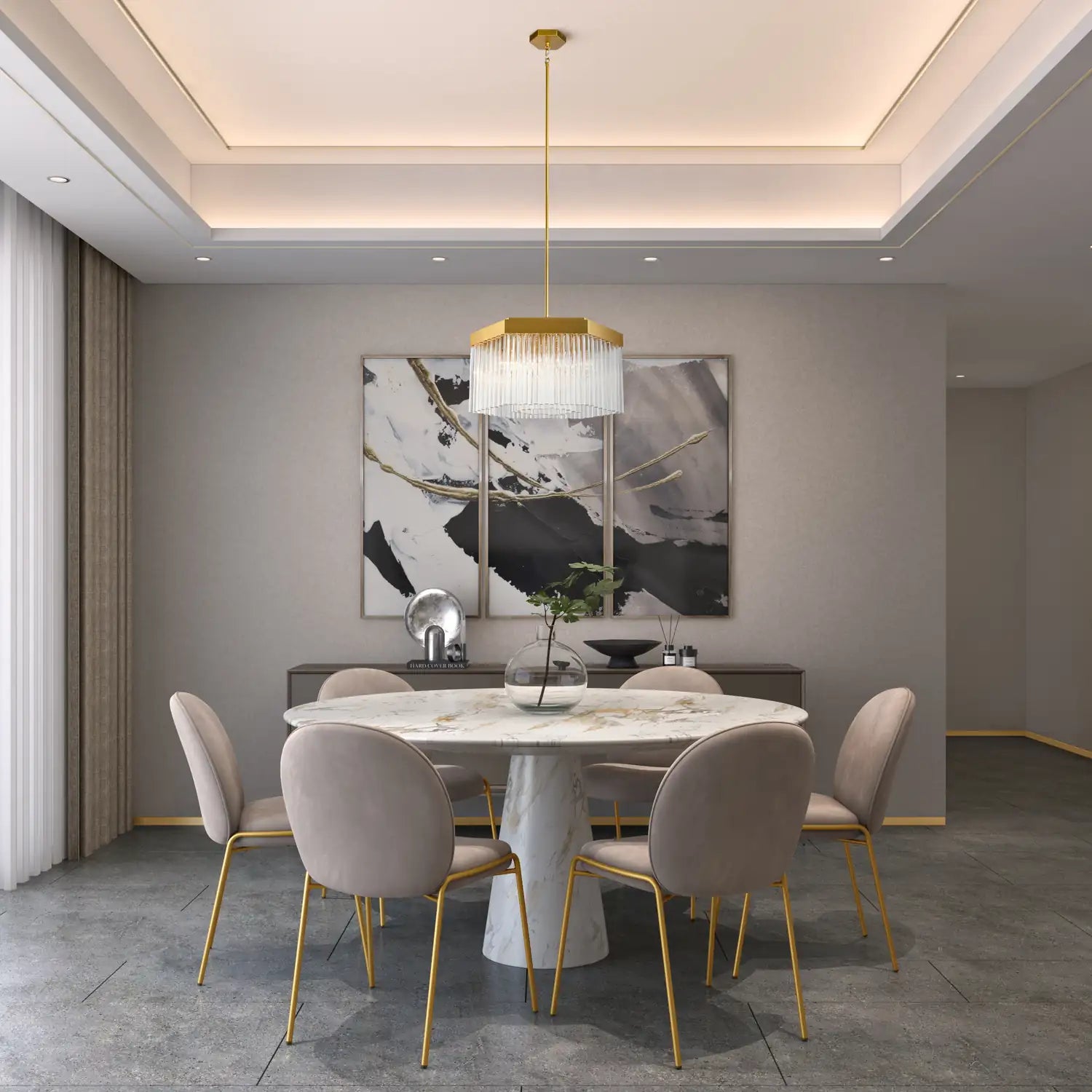 ARTCRAFT, EMMA CHANDELIER, CHANDELIER LIGHT