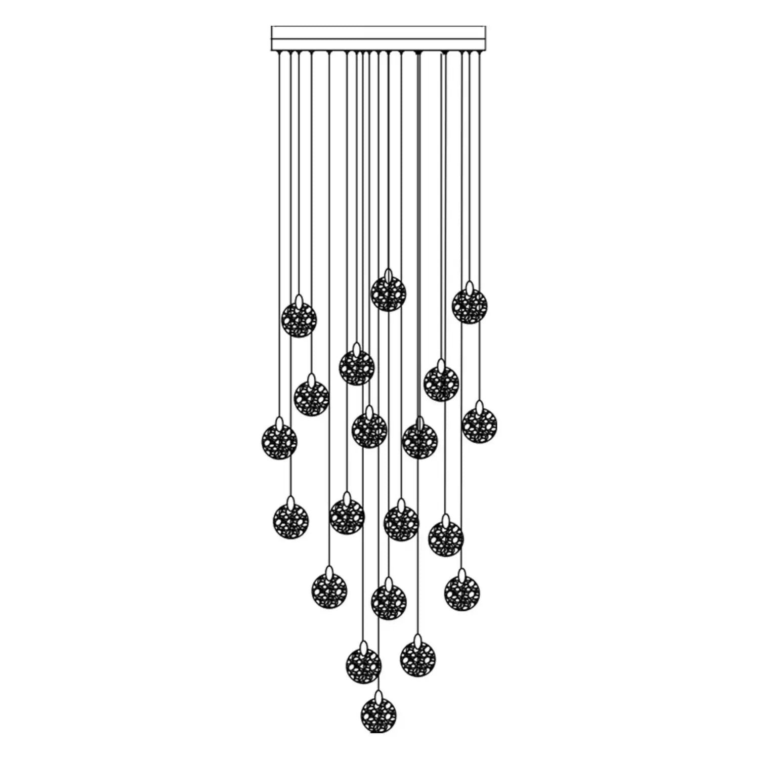 ARTCRAFT, SNOWFLAKE CHANDELIER, CHANDELIER LIGHT