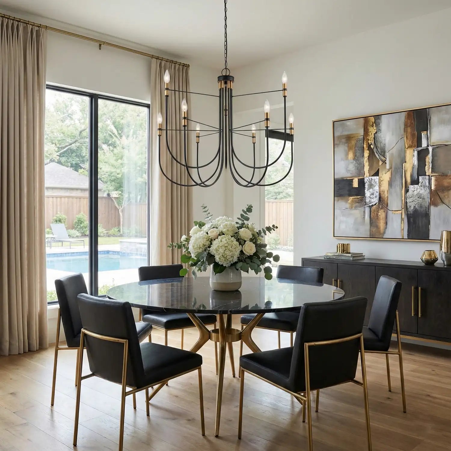 ARTCRAFT, FOUNDRY CHANDELIER, CHANDELIER LIGHT