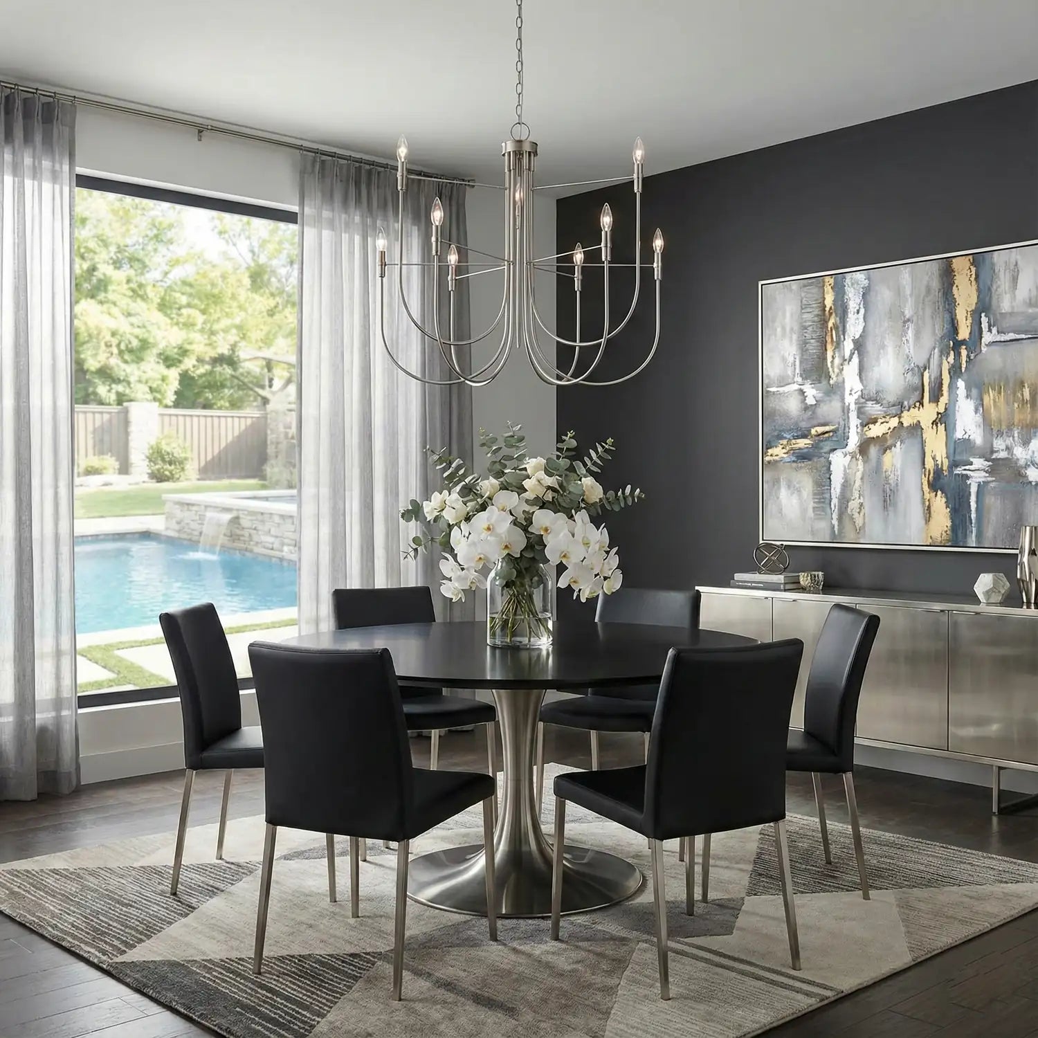 ARTCRAFT, FOUNDRY CHANDELIER, CHANDELIER LIGHT