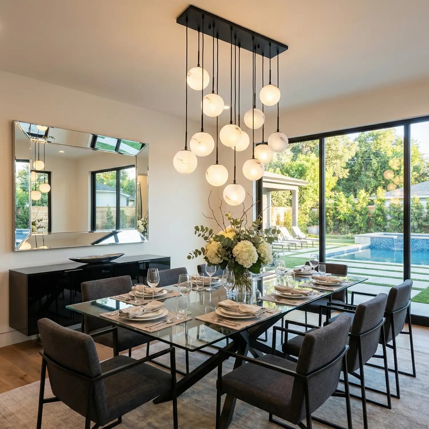 ARTCRAFT, NIGHTFALL CHANDELIER, CHANDELIER LIGHT