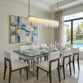 ARTCRAFT, ROSELLE LINEAR ISLAND CHANDELIER, LINEAR LIGHT