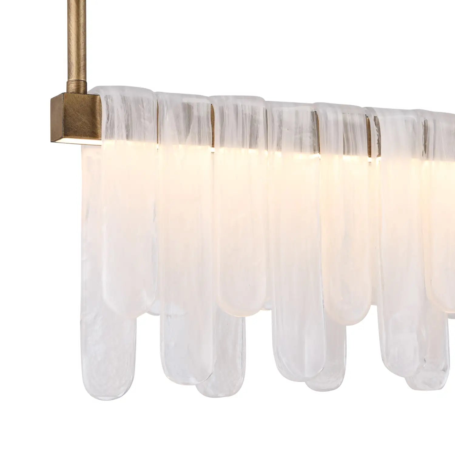 ARTCRAFT, ROSELLE LINEAR ISLAND CHANDELIER, LINEAR LIGHT