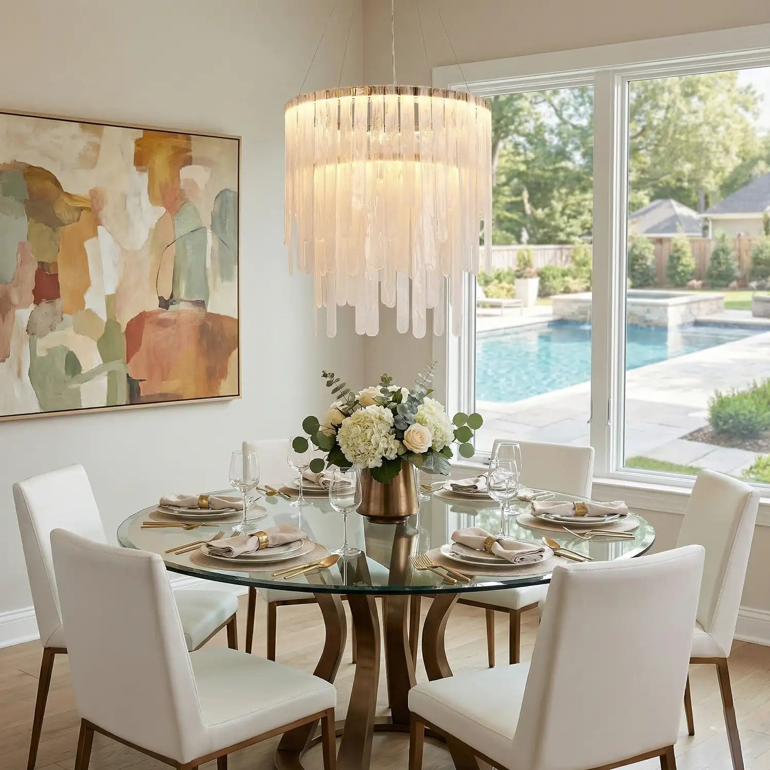 ARTCRAFT, ROSELLE CHANDELIER, CHANDELIER LIGHT