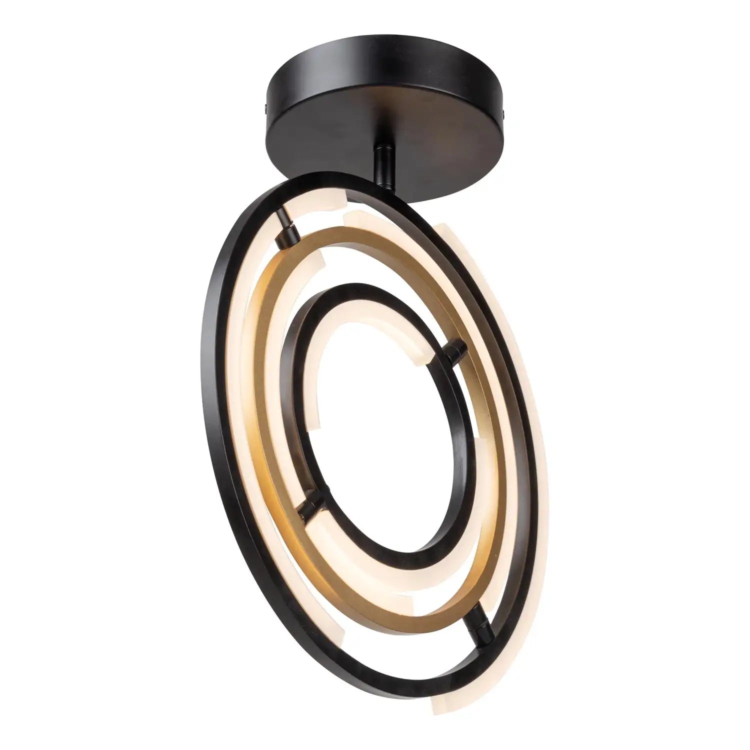 ARTCRAFT, TRILOGY SEMI-FLUSH MOUNT, SEMI FLUSH MOUNT LIGHT