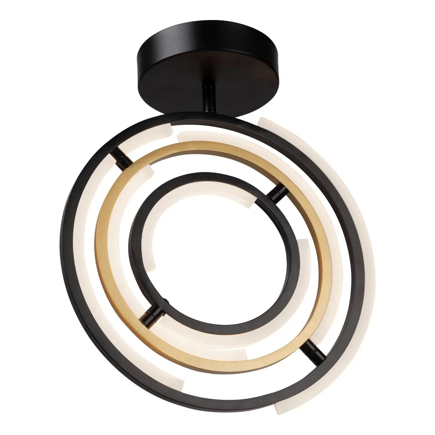 ARTCRAFT, TRILOGY SEMI-FLUSH MOUNT, SEMI FLUSH MOUNT LIGHT