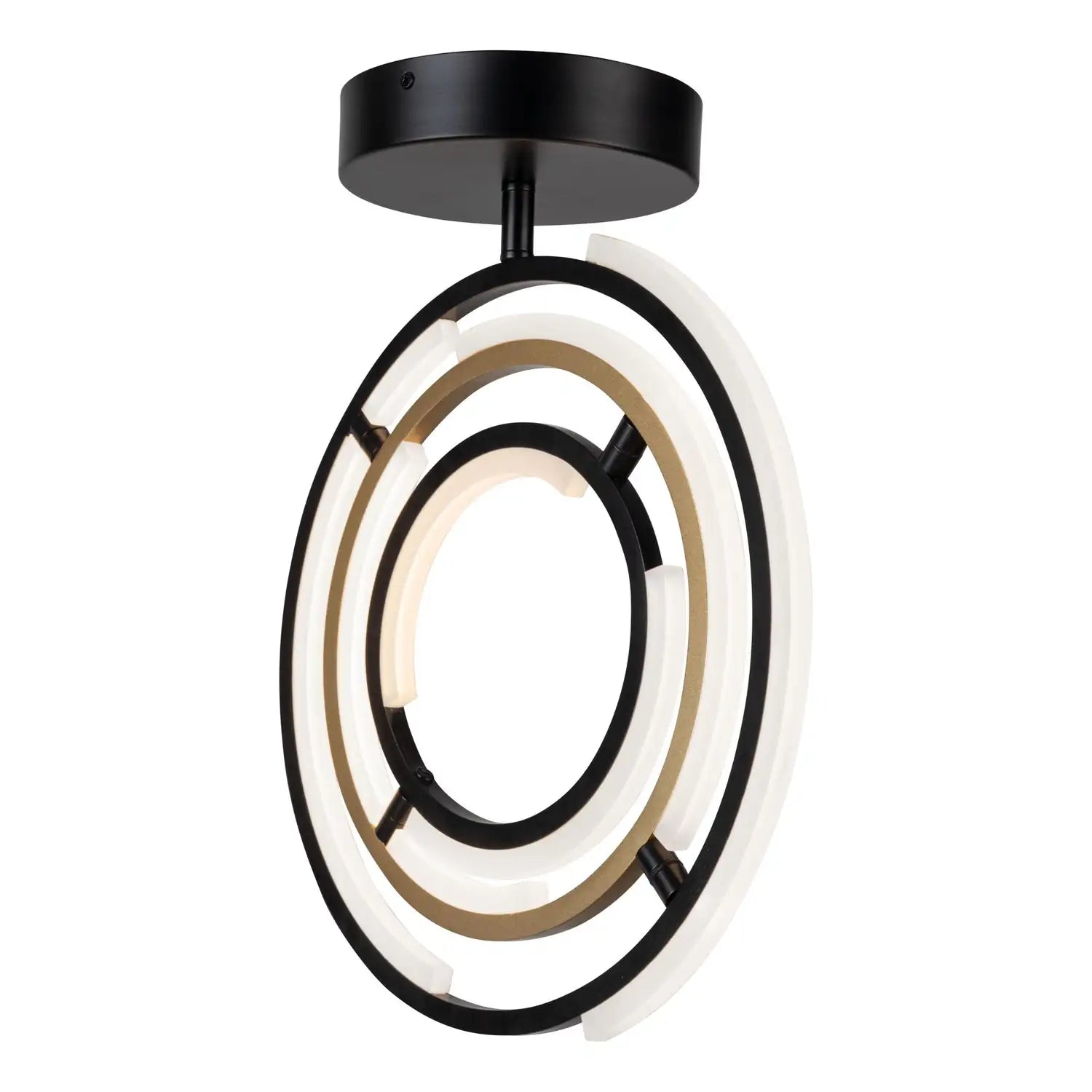 ARTCRAFT, TRILOGY SEMI-FLUSH MOUNT, SEMI FLUSH MOUNT LIGHT