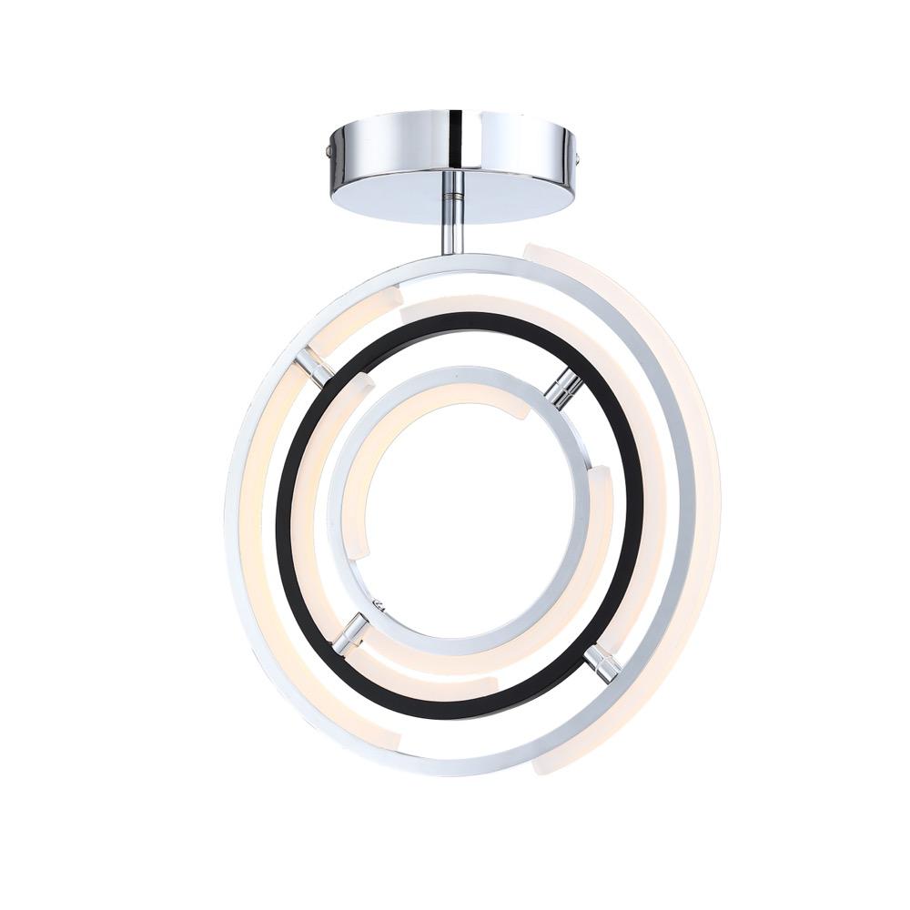 ARTCRAFT, TRILOGY SEMI-FLUSH MOUNT, SEMI FLUSH MOUNT LIGHT