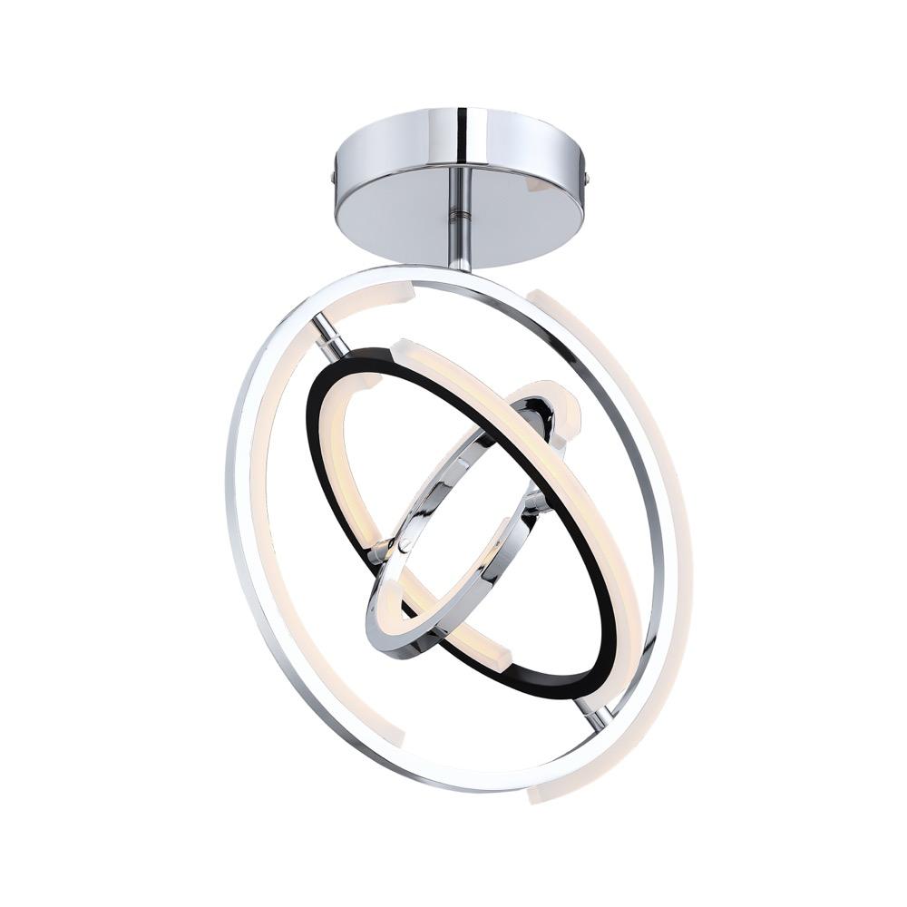 ARTCRAFT, TRILOGY SEMI-FLUSH MOUNT, SEMI FLUSH MOUNT LIGHT