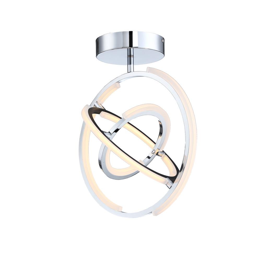 ARTCRAFT, TRILOGY SEMI-FLUSH MOUNT, SEMI FLUSH MOUNT LIGHT