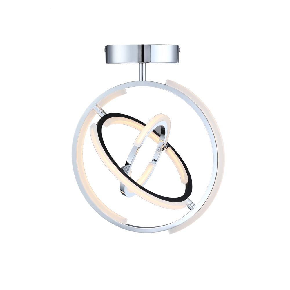 ARTCRAFT, TRILOGY SEMI-FLUSH MOUNT, SEMI FLUSH MOUNT LIGHT