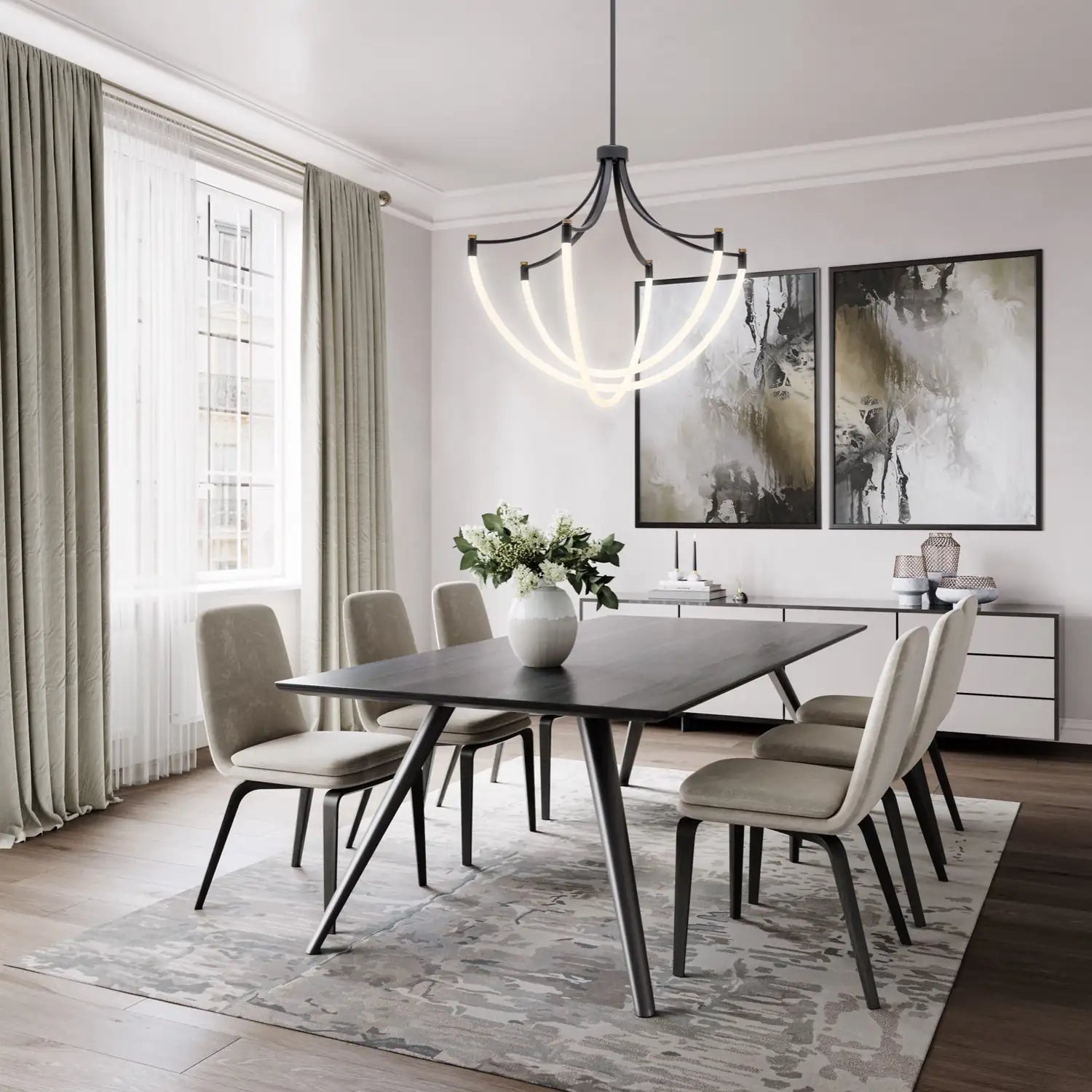 ARTCRAFT, CASCATA CHANDELIER, CHANDELIER LIGHT