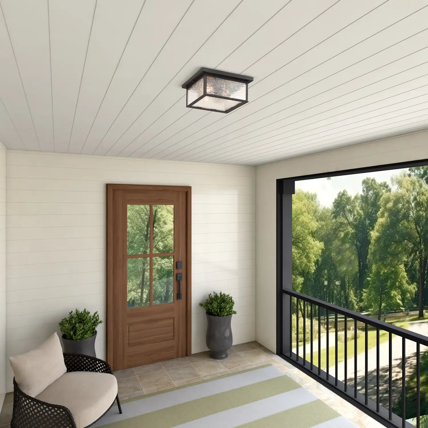ARTCRAFT, ESTATE OUTDOOR FLUSH MOUNT, OUTDOOR CEILING LIGHT