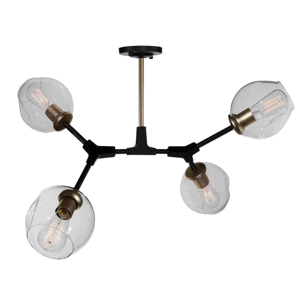 ARTCRAFT, ORGANIC SEMI-FLUSH MOUNT, SEMI FLUSH MOUNT LIGHT