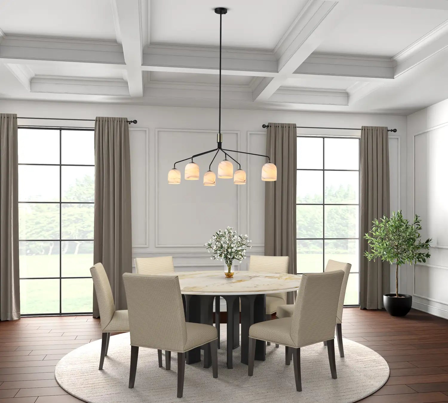 ARTCRAFT, CREMA CHANDELIER, CHANDELIER LIGHT