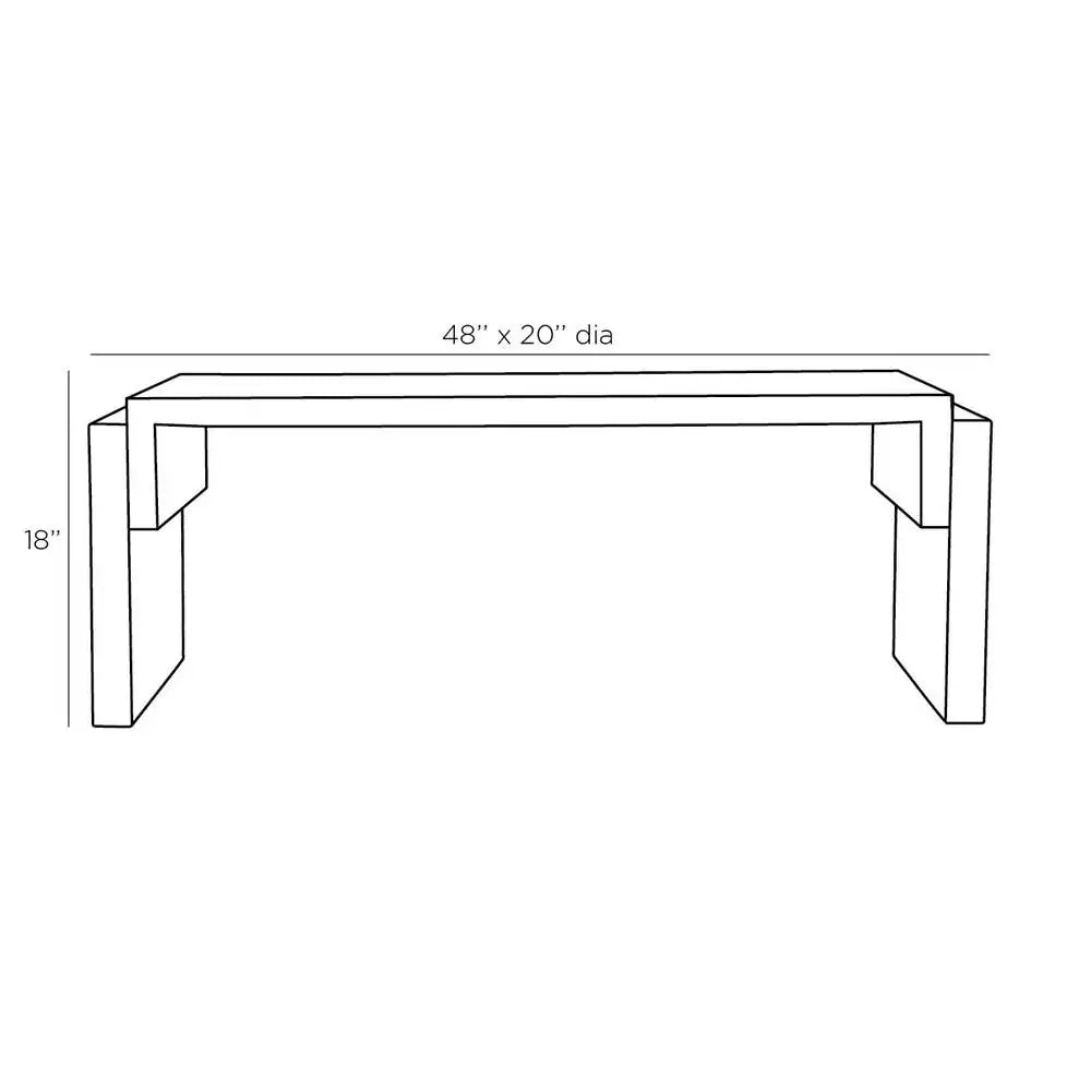 ARTERIORS LUKE COFFEE TABLE - Side