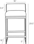 ARTERIORS, MARMONT COUNTER STOOL, LOUNGE