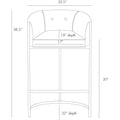ARTERIORS, CALVIN BAR STOOL, LOUNGE