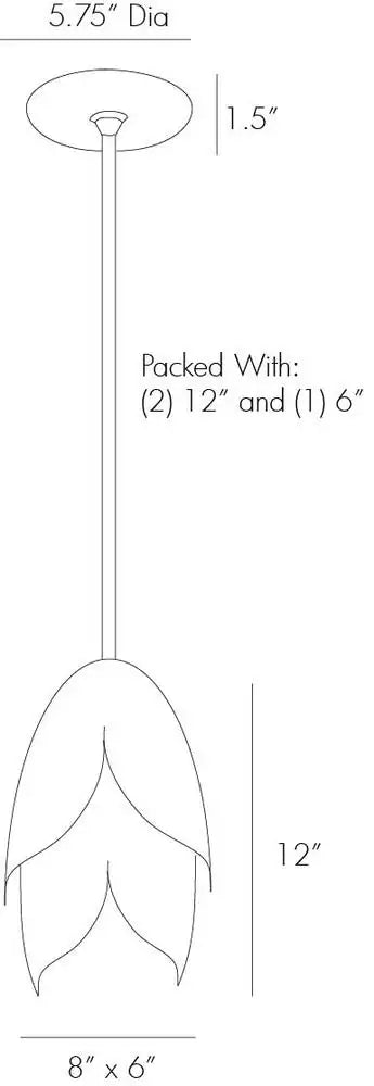 ARTERIORS, EDITH PENDANT, PENDANT LIGHT