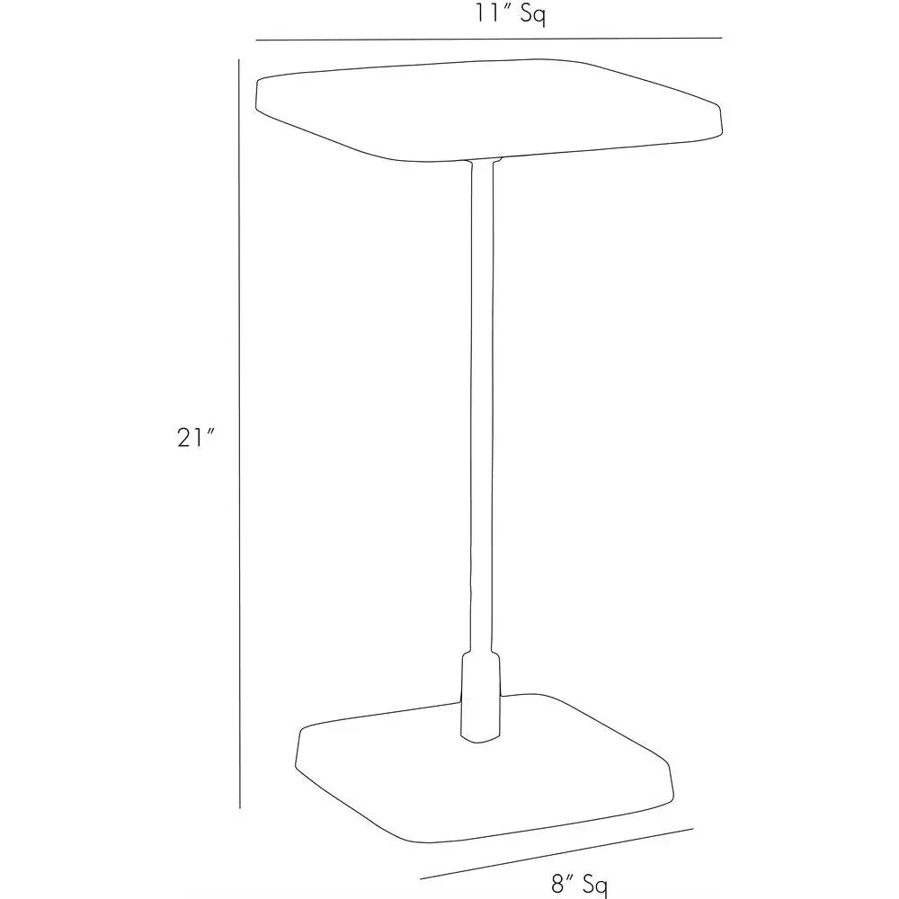 ARTERIORS KAELA SQUARE ACCENT TABLE - Side