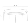 ARTERIORS KELSIE COFFEE TABLE - Side