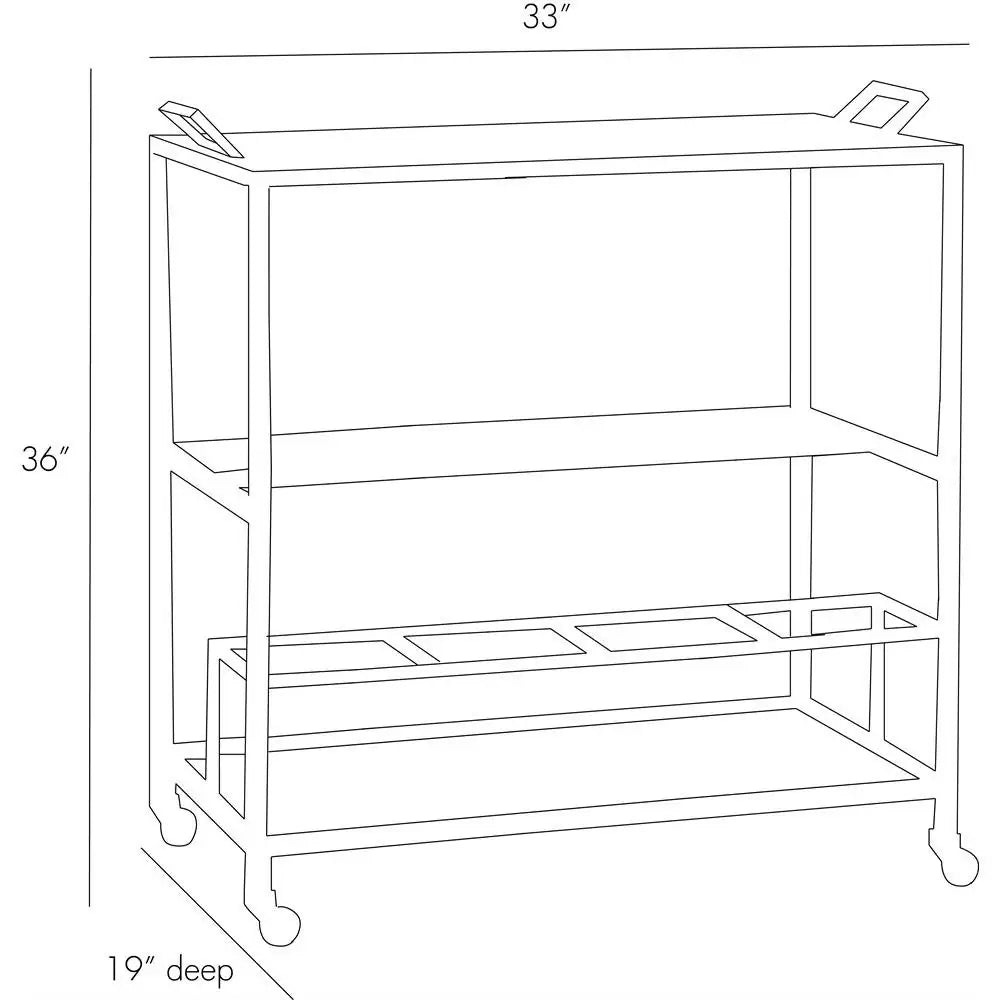 ARTERIORS JAK BAR CART - Decorative Accents