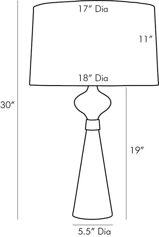 ARTERIORS EVETTE LAMP - Table