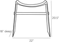ARTERIORS, MONTEZ STOOL, LOUNGE