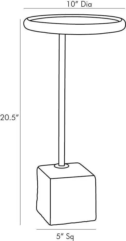 ARTERIORS DAVIES ACCENT TABLE - Side