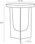 ARTERIORS DUSTIN ACCENT TABLE - Side