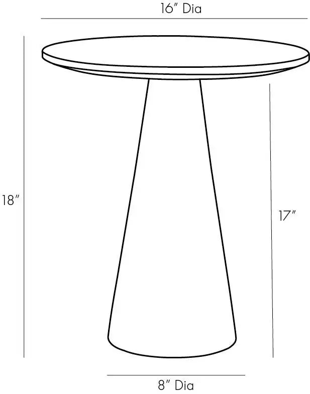 ARTERIORS ICARIUS ACCENT TABLE - Side