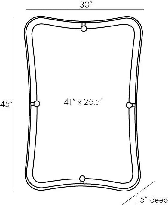 ARTERIORS, JANEY HOURGLASS MIRROR, MIRRORS