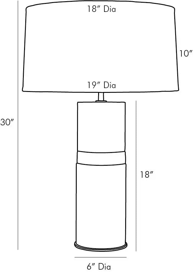 ARTERIORS WHITMAN LAMP - Table