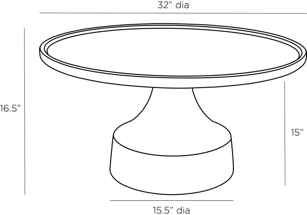 ARTERIORS JOELIE COFFEE TABLE - Side