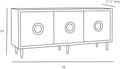 ARTERIORS NORMANDY CREDENZA - Cabinets & Bar