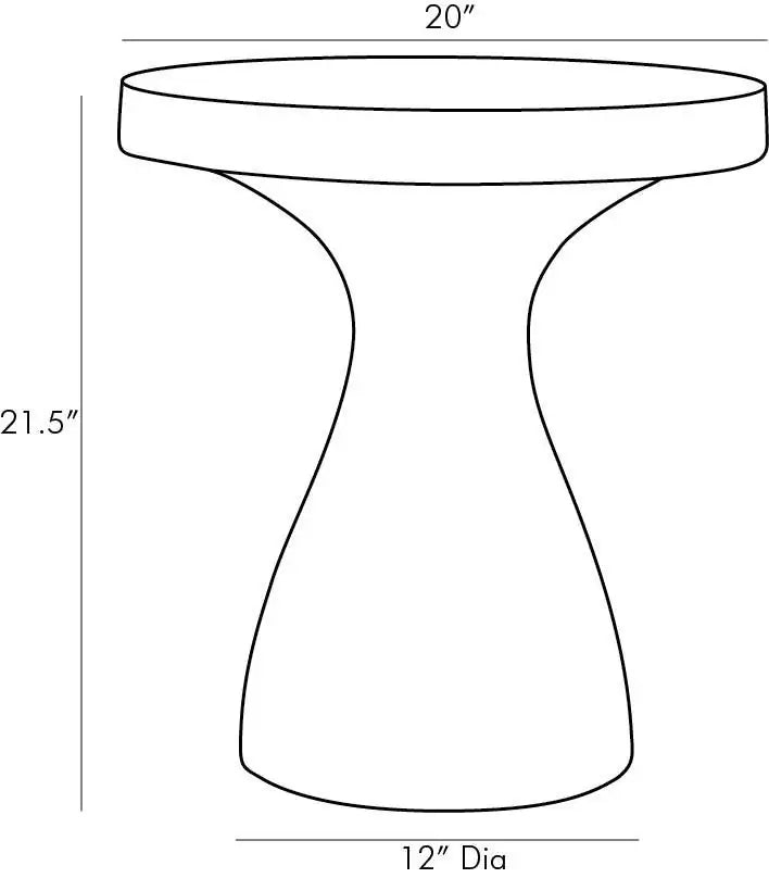 ARTERIORS SERAFINA ACCENT TABLE - Side