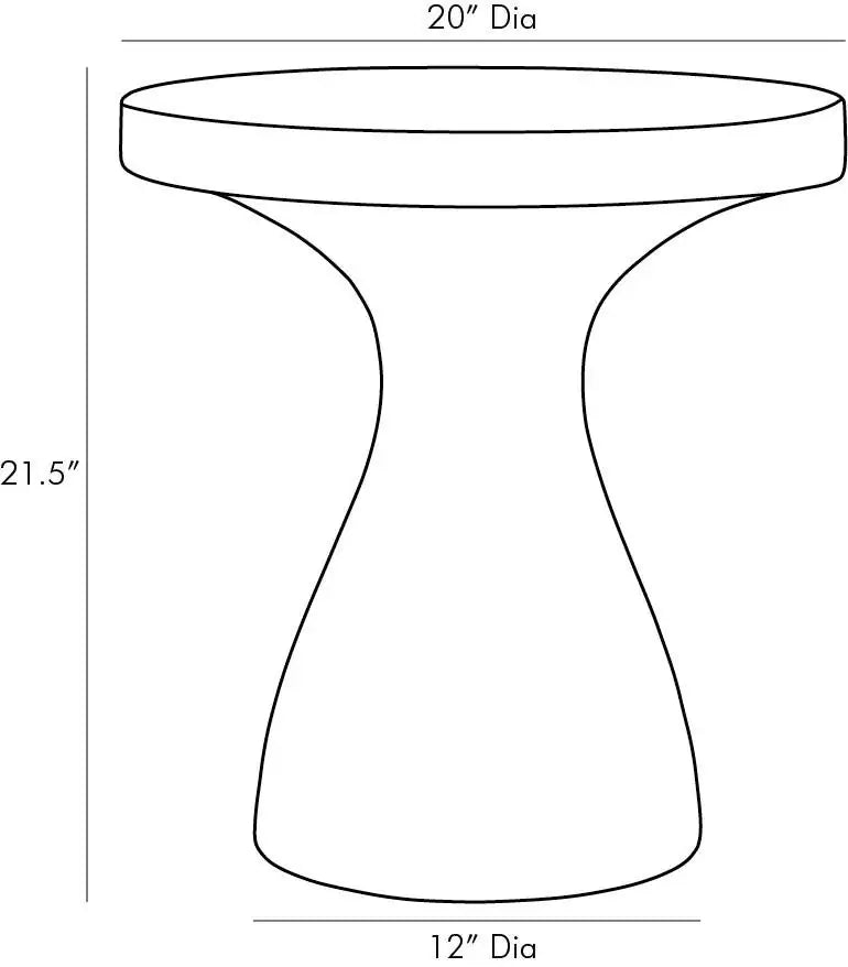 ARTERIORS SERAFINA ACCENT TABLE - Side