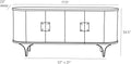 ARTERIORS NATHANIEL CREDENZA - Cabinets & Bar
