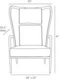ARTERIORS, STASSI WING CHAIR, LOUNGE